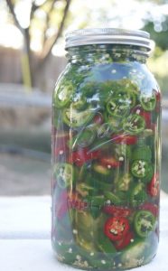 Lacto-Fermented Jalapeño Peppers - easy recipe with unrefined salt to top your favorite dishes. A great Paleo, GAPS or Whole30 condiment.