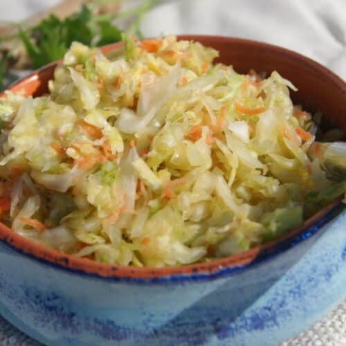 Ginger and Garlic Sauerkraut - great source of natural probiotics with the added benefit of immune boosting ingredients.