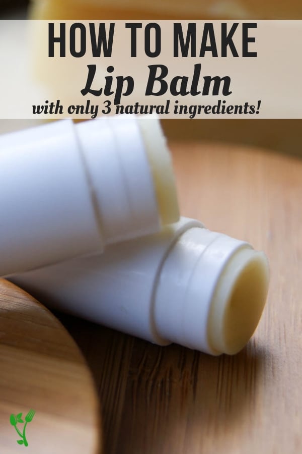 How to Make Lip Balm - A basic lip balm recipe that only calls for three simple, natural ingredients. The best part is it doesn't melt in the summer and goes on smoothly. #wellness #DIY