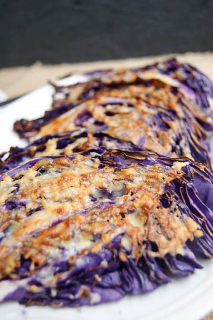 Oven Roasted Garlic Parmesan Cabbage Steaks (Keto, GAPS, LowCarb