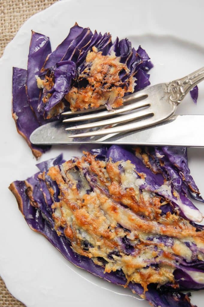 Oven Roasted Garlic Parmesan Cabbage Steaks (Keto, GAPS, LowCarb