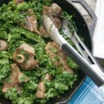 Lamb & Kale Skillet Dinner made with Coconut Aminos for extra nutrition.