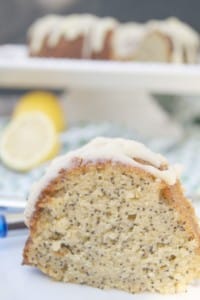 Lemon Poppy Seed Bundt Cake with Lemon Glaze - GAPS and Paleo friendly. Click to get the easy recipe.