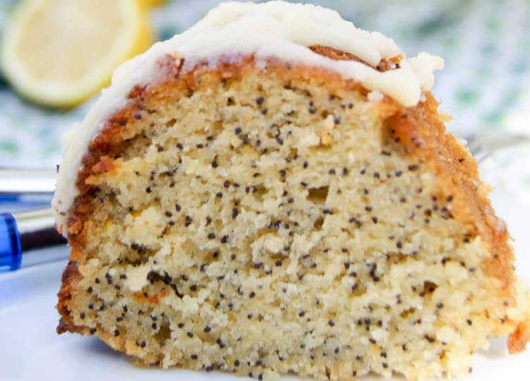 Lemon Poppyseed Bundt Cake | Gluten Free - This delicious grain free desert has the perfect blend of tartness and the delicate sweetness from honey. 