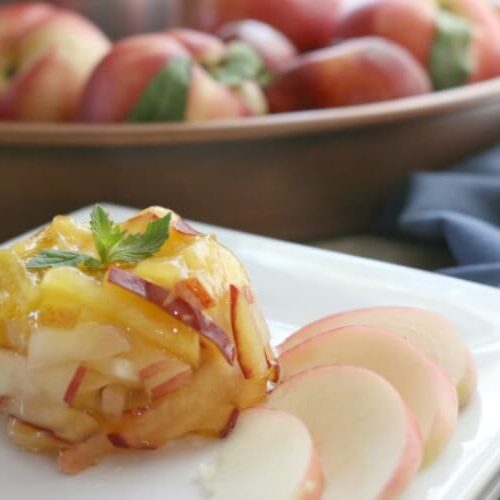 Stone Fruit Gelatin Desert - healthy and naturally sweetened with juicy stone fruit - this desert is a delicious and delicate treat on a summer's day.