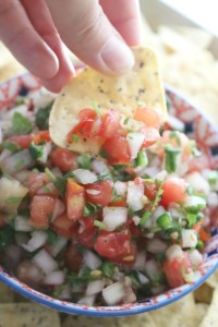 Fresh & Fermented Tomato Salsa - Made with garden-fresh tomatoes and perfectly flavored with hot peppers, garlic and cilantro - this Pico de Gallo comes together seamlessly and tastefully.