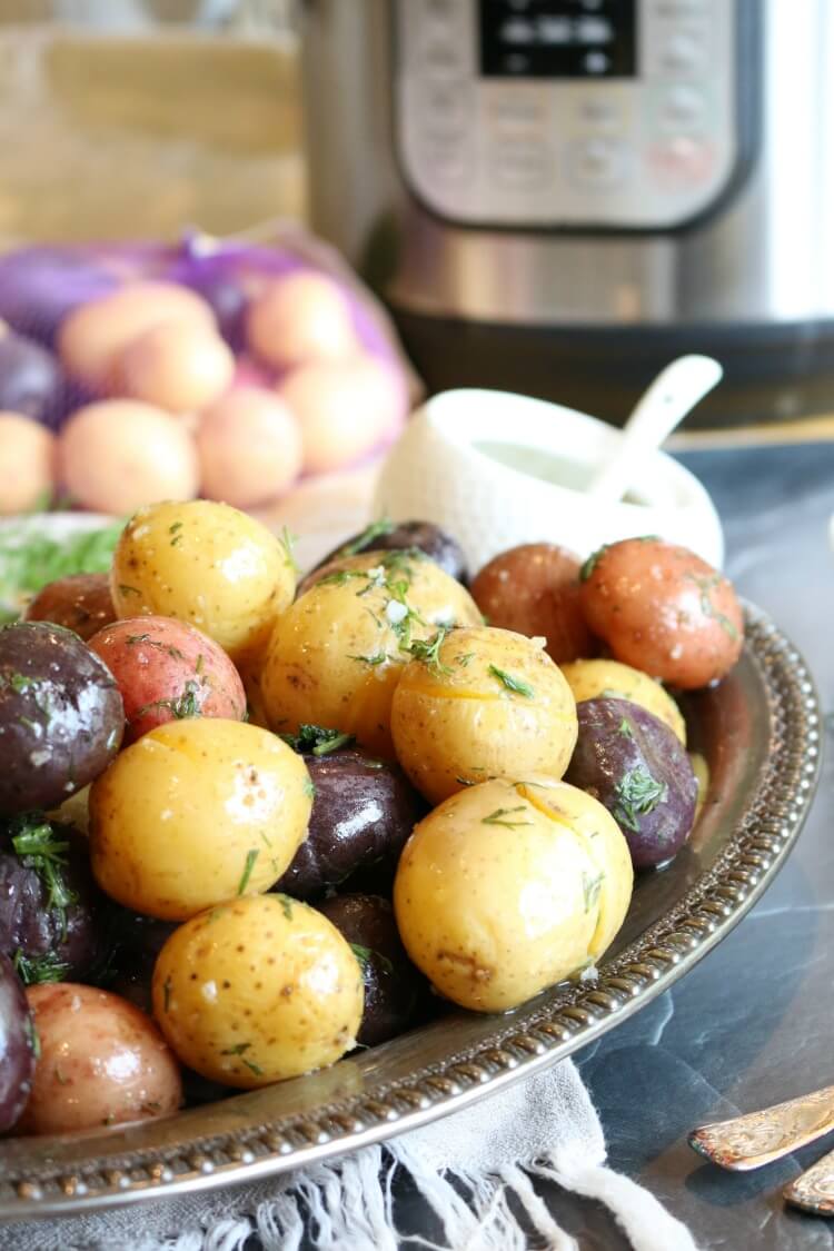 Baby Potatoes With Butter And Dill- The Bossy Kitchen