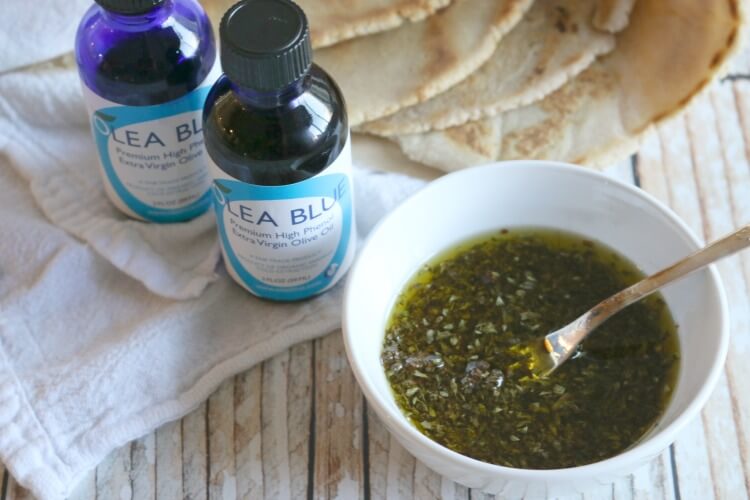 (Ad) Gluten Free Flatbread with Herb & Garlic Dipping Oil - grain free | healthy | real food