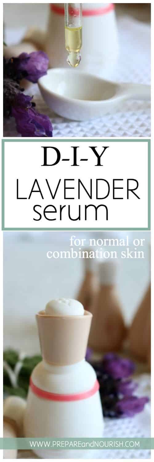 (Ad) DIY Facial Serum - with 6 clean ingredients, this DIY moisturizer for the face is the ideal choice for normal and combination skin types. Made with lavender & frankincense essential oils.