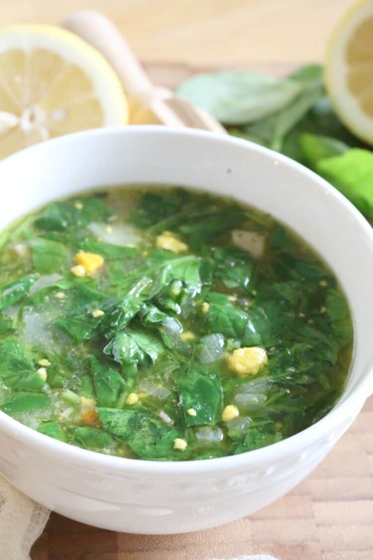Potato and Sorrel Soup (or use spinach) - high in protein and full of flavor, this 30 minute soup is just as nutritious as it is pretty. 