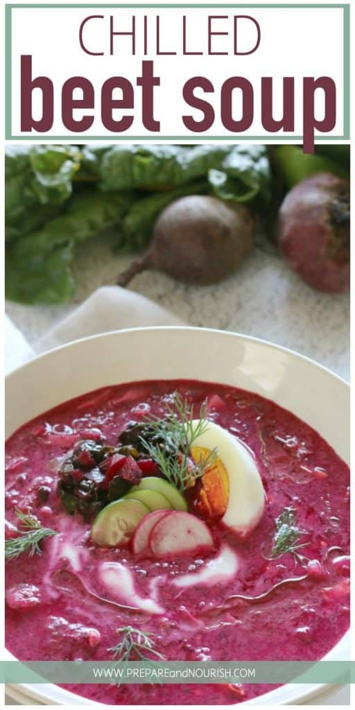 Chilled Beet Soup (Whole 30) - Prepare + Nourish