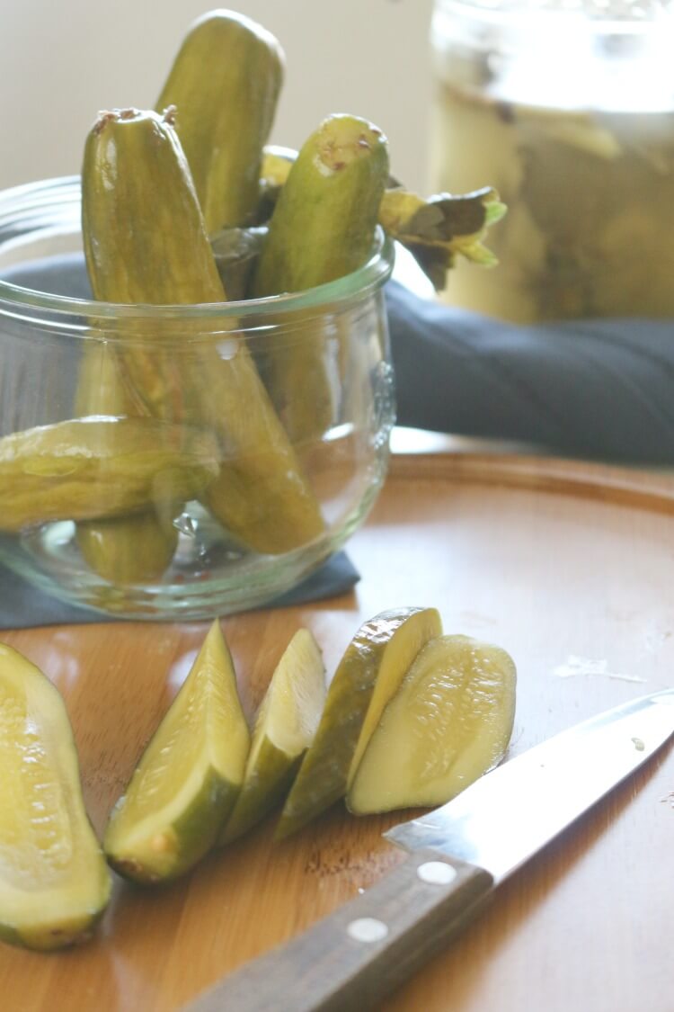 Easy Lacto-Fermented Dill Pickles -These Easy Lacto-Fermented Dill Pickles are a great way to preserve those cucumbers naturally with live enzymes and probiotics. It's originally made with dill and garlic, but you can add your favorite spices to this easy ferment.