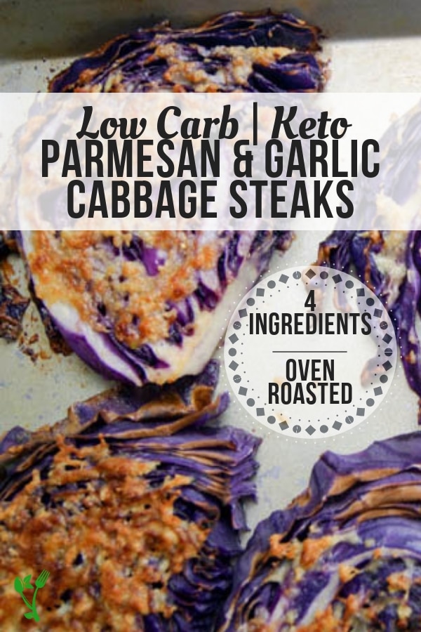 Low Carb & Keto Purple Cabbage Steaks - With only four ingredients, this primal, keto, low-carb and GAPS side dish is always a winner. It's also budget friendly and simple to throw together for a last minute addition. #keto #healthyside