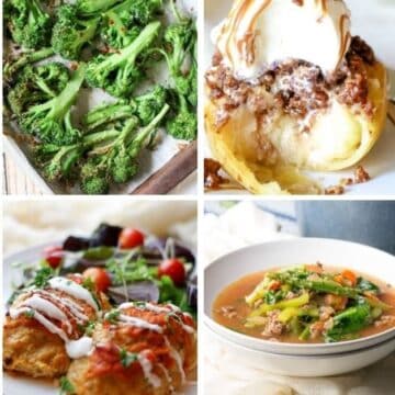 Collage of 8 holiday recipes