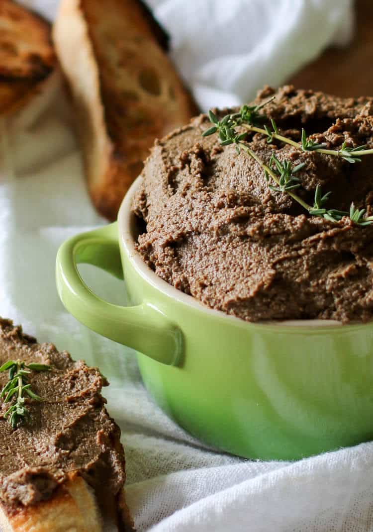 Easy Beef Liver Pate Recipe (Whole30, Paleo, GAPS, Keto) -This Beef Liver Pâté recipe is so easy - doesn't require soaking and yet full of flavor (not the liver-ey kind). #appetizer #whole30
