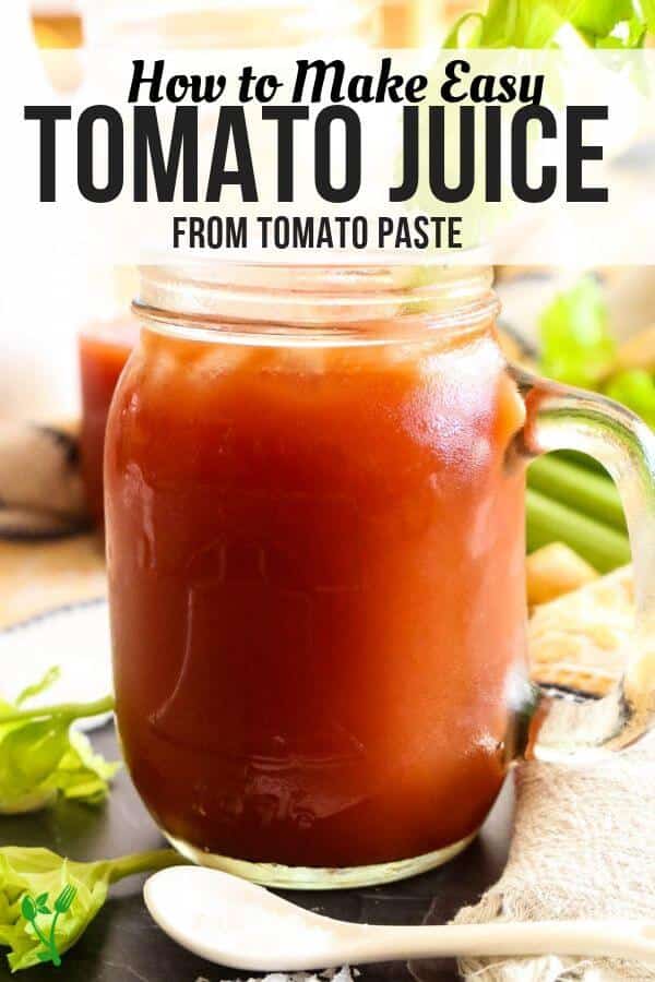 How To Make Tomato Juice From Tomato Paste +VIDEO ...