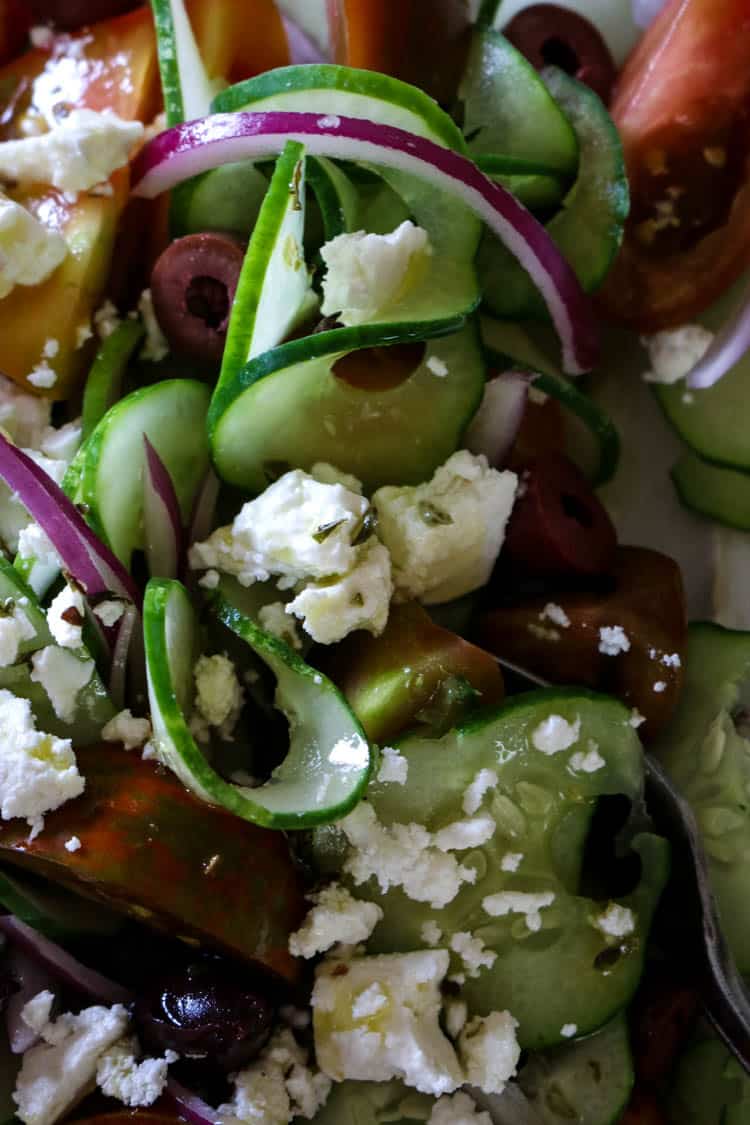 Greek Tomato & Cucumber Salad (Low Carb, Primal, GAPS) This Greek