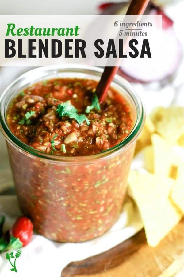 5 Minute Blender Salsa (Restaurant-Style) Recipe