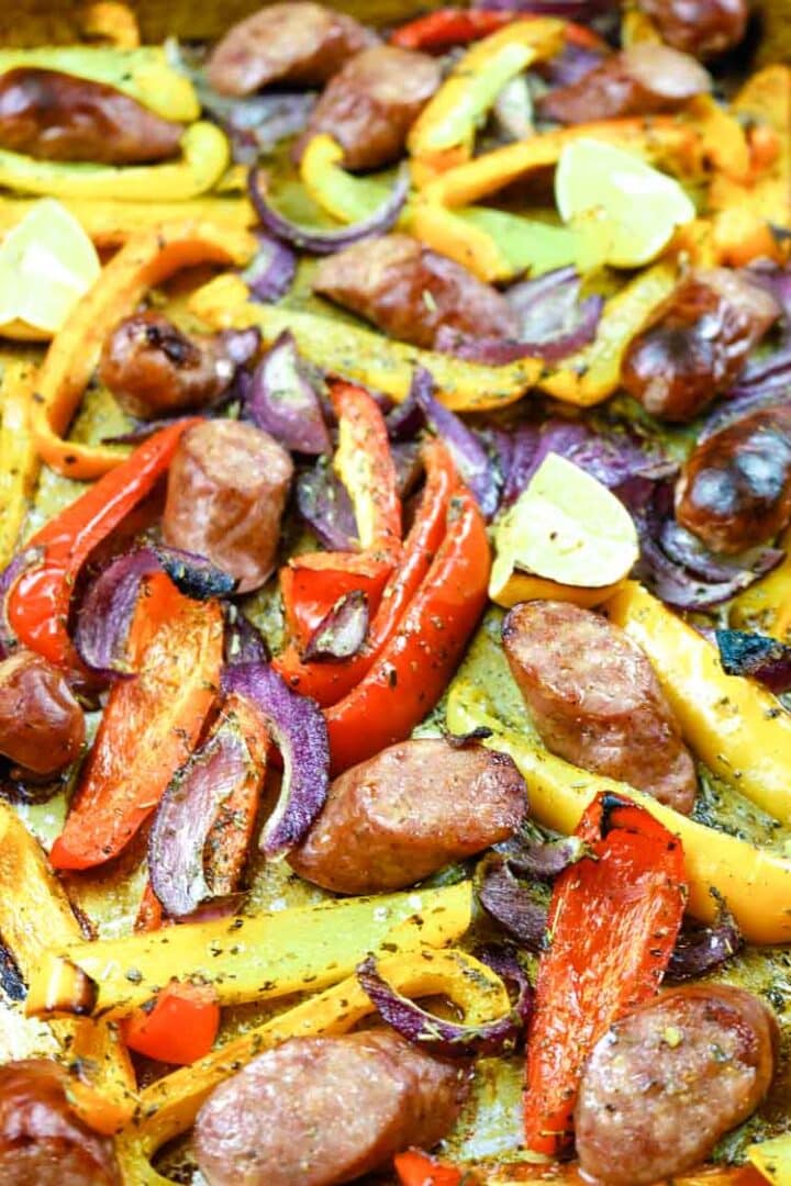 Sausage and Peppers in Oven (Easy Sheet Pan 30minute Meal) Prepare
