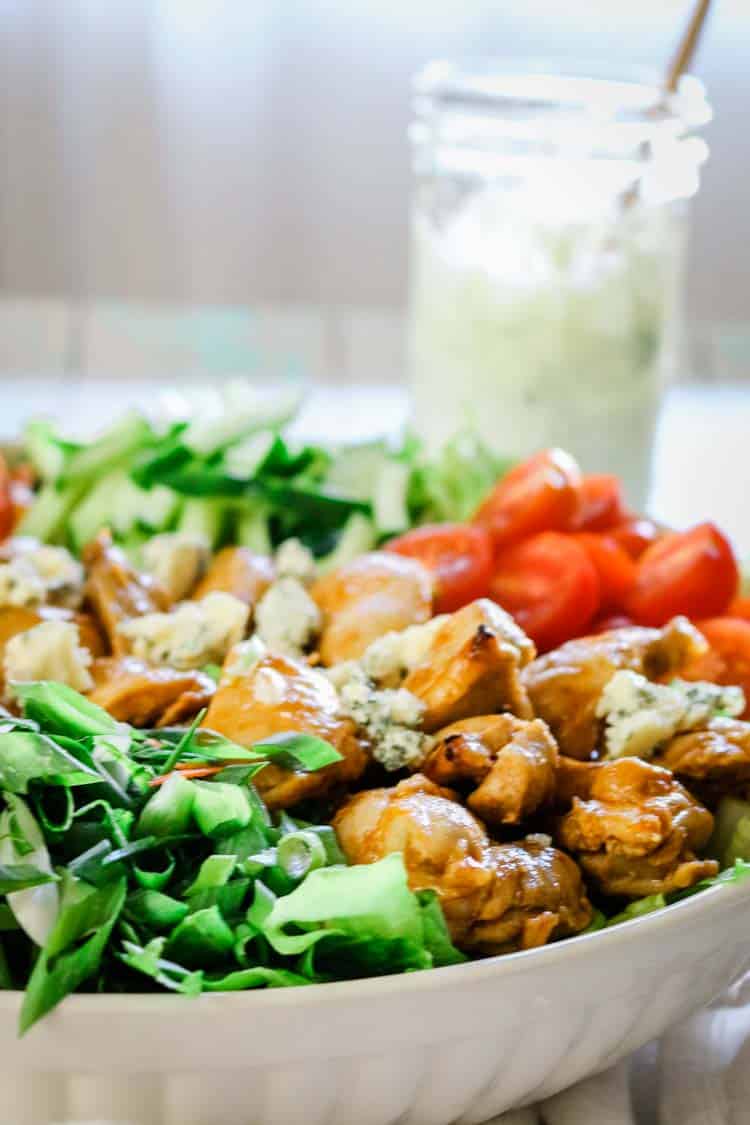 Buffalo Chicken Salad with Blue Cheese Dressing