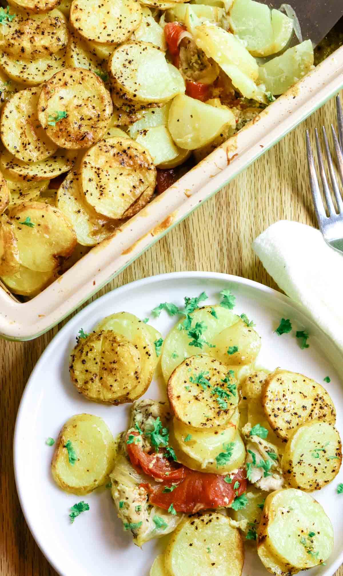 Oven Roasted Red Potatoes {4 Ingredients!} +VIDEO