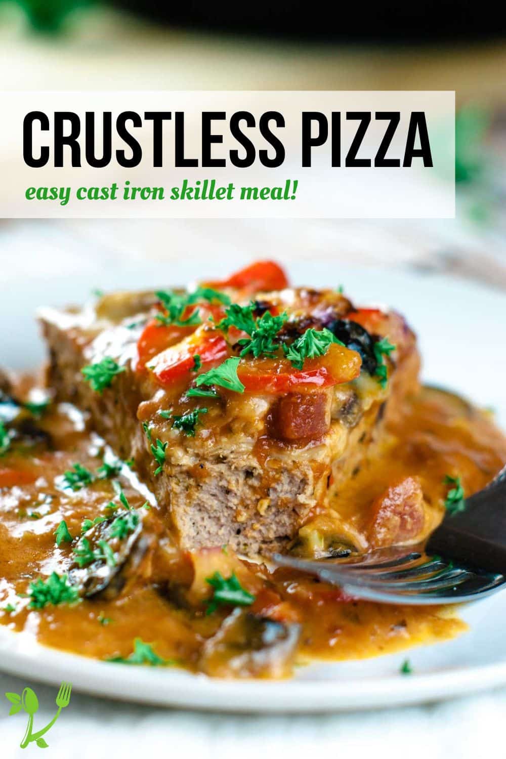 Easy Crustless Skillet Pizza Prepare + Nourish