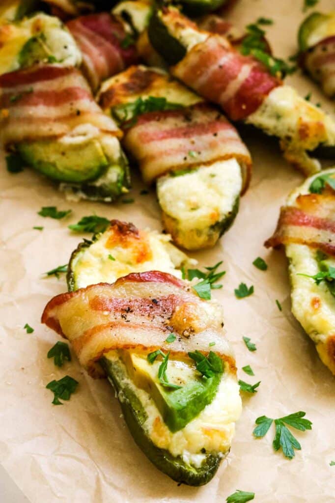 Air Fryer Bacon Wrapped Jalapeño Poppers Prepare + Nourish