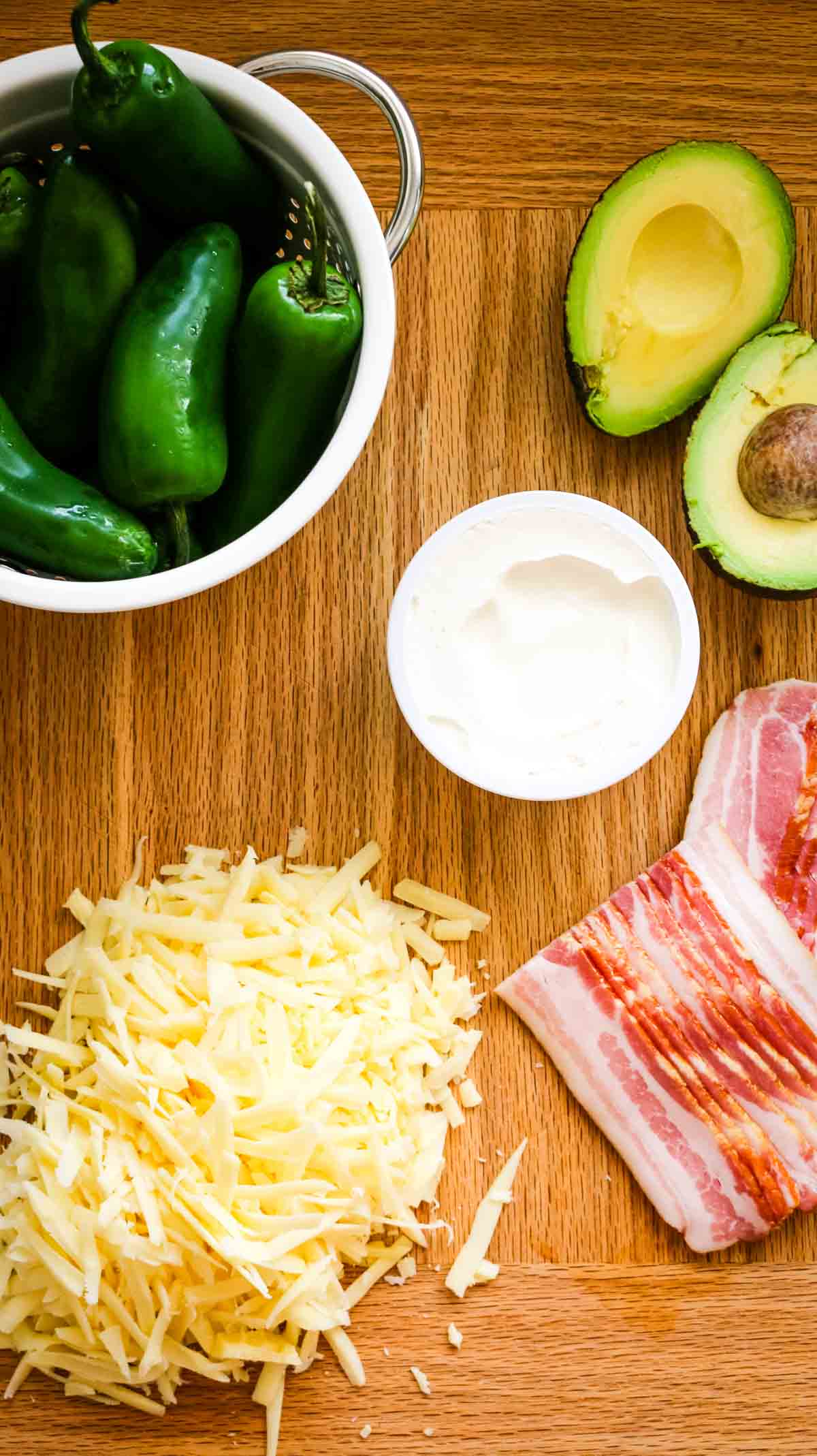 ingredients for jalapeno poppers