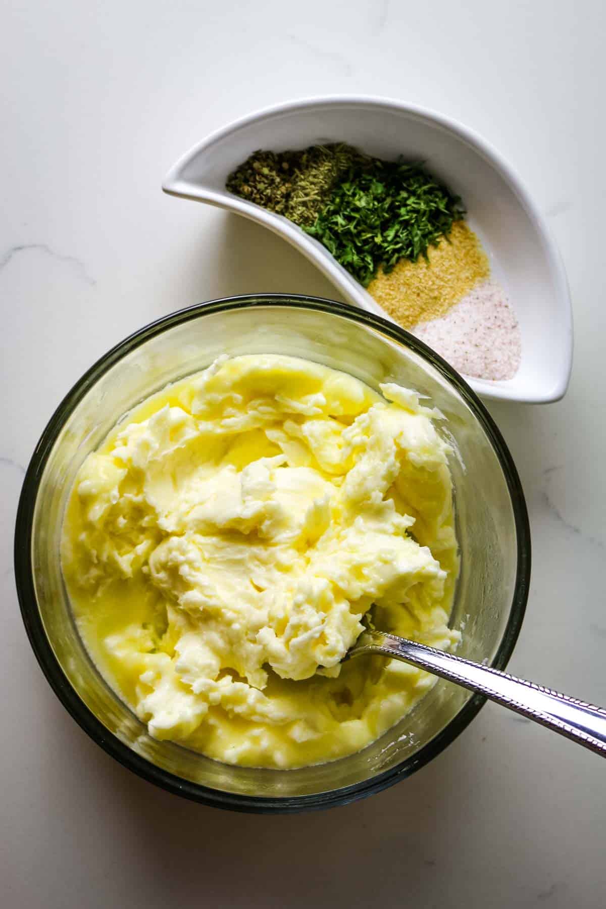 butter with herbs