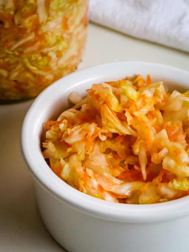 Easy Spicy Sauerkraut for Gut Health Prepare + Nourish