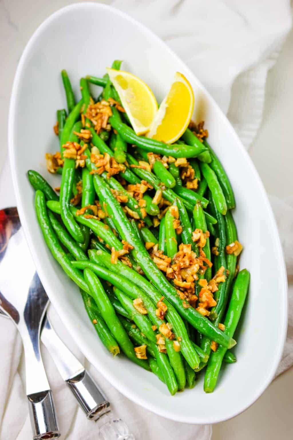 Buttery Green Beans with Garlic and Lemon Prepare + Nourish