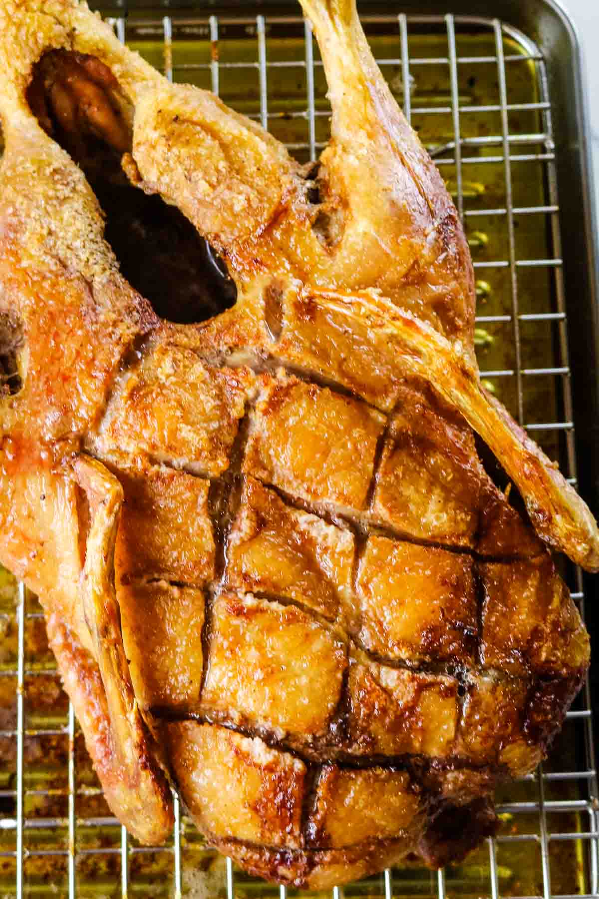 Crispy Whole Roast Duck, Instant Pot Air Fryer - Wild Woman Kitchen