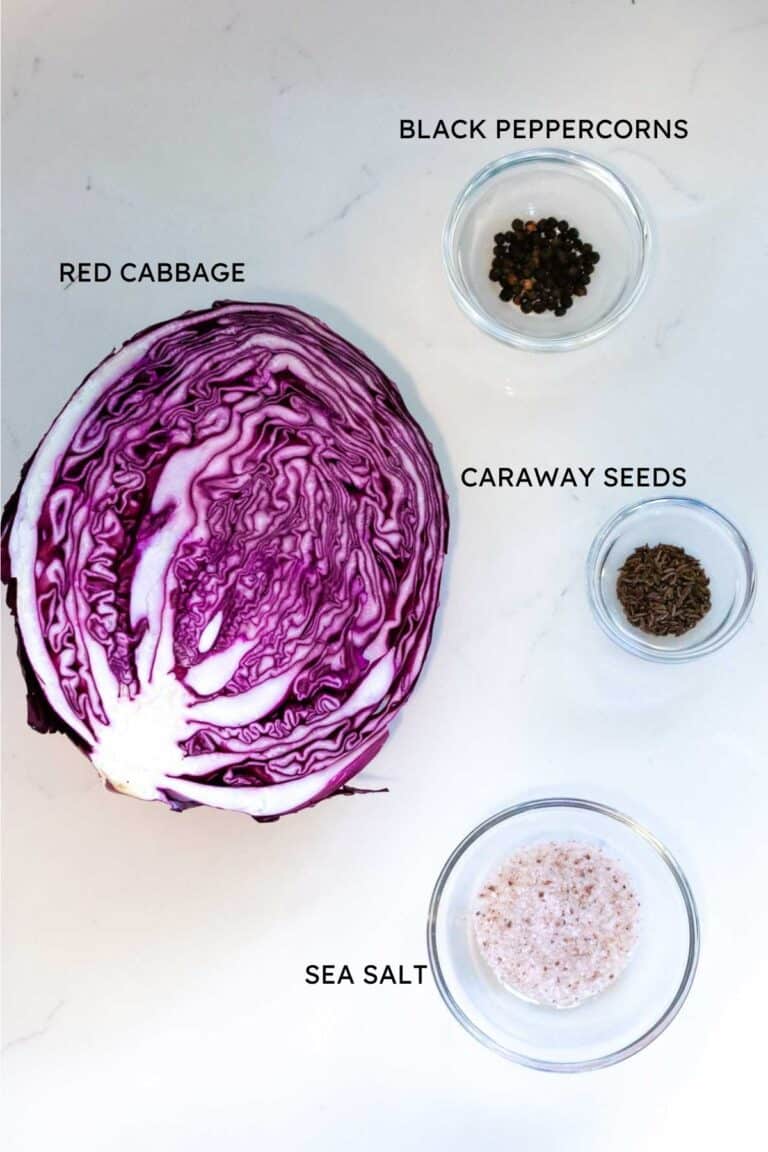 Red Cabbage Sauerkraut Recipe (Fermented Red Cabbage) Prepare + Nourish