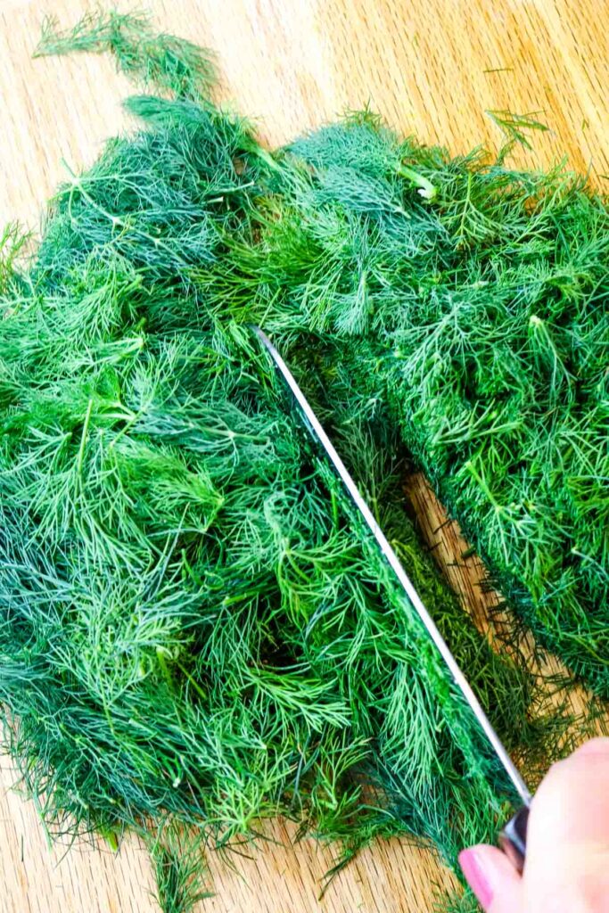 How to Chop Fresh Dill (maximize cut herb in cooking) Prepare + Nourish
