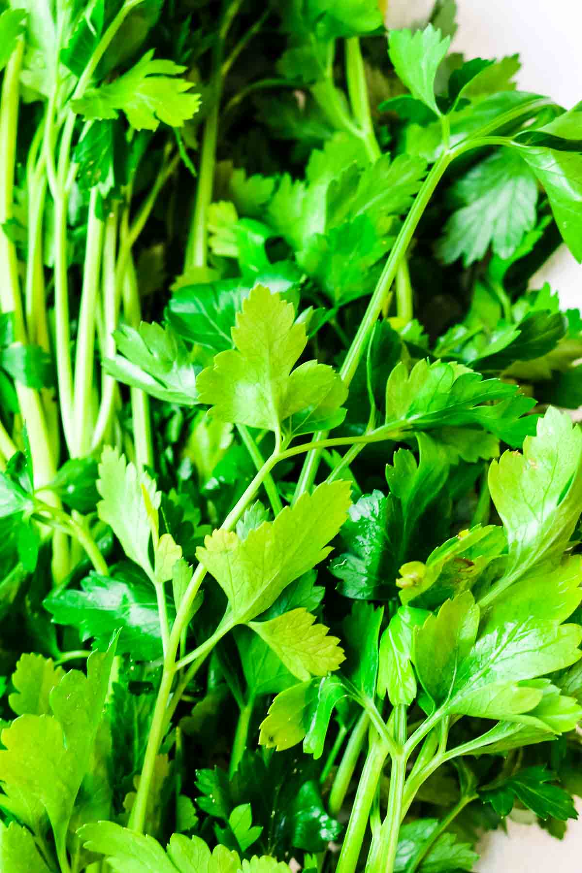 fresh parsley in a post on how much dried parsley for ¼ cup of fresh