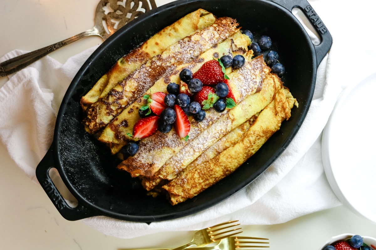 Crepe Rolls with Cottage Cheese and Fruit Prepare + Nourish