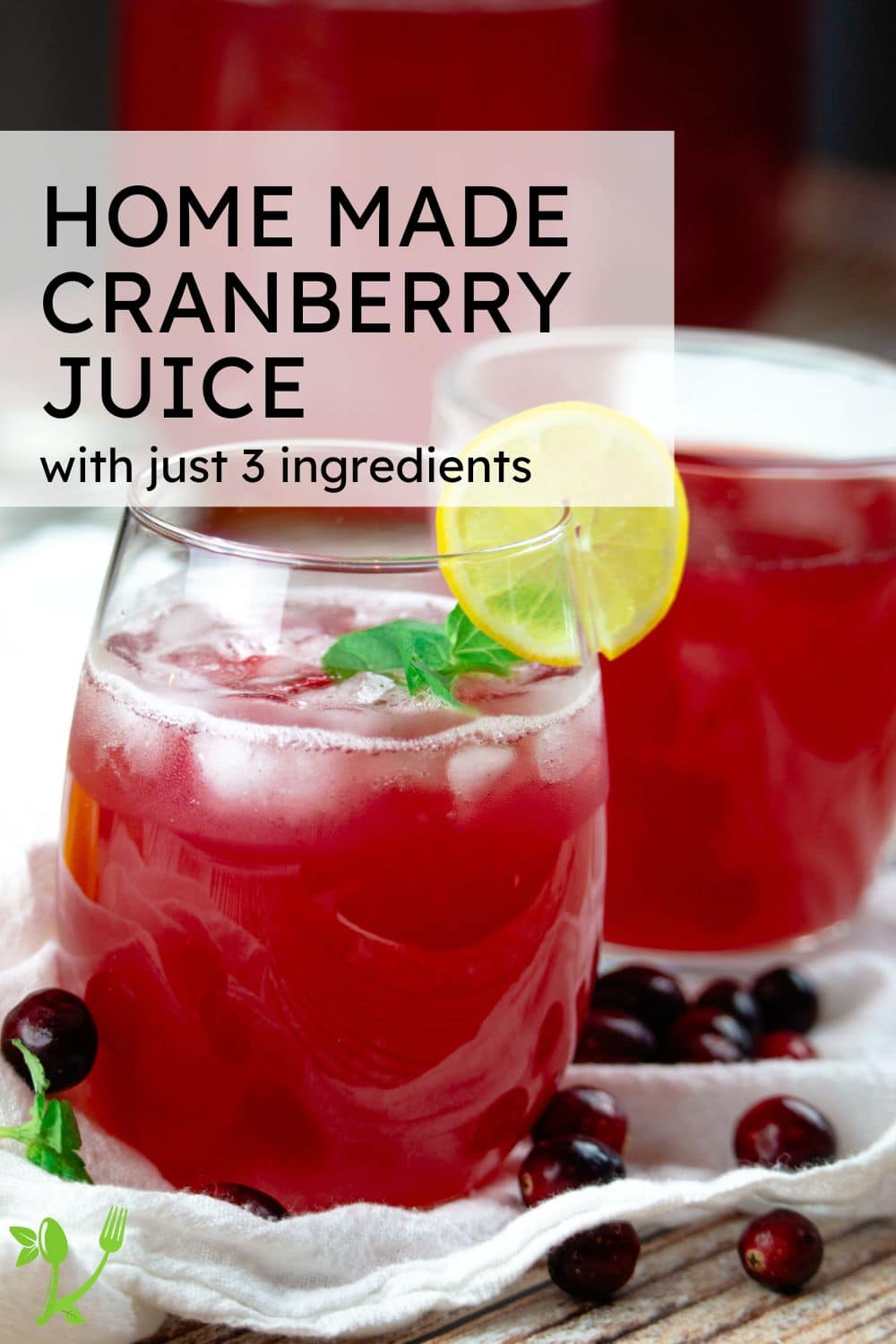 How to Make Homemade Cranberry Juice Recipe - 2 Ingredients!