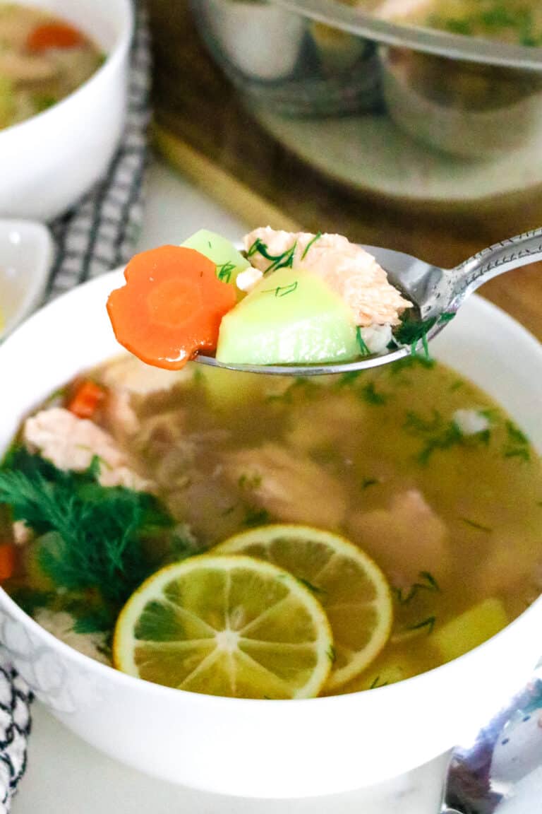 Easy Fish Head Soup with Salmon (Simple Ukha Recipe) Prepare + Nourish