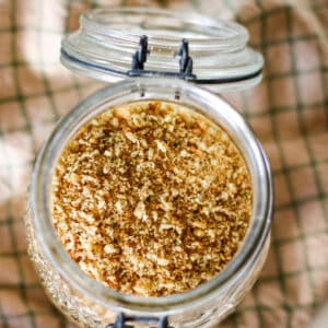 breadcrumbs in a jar.