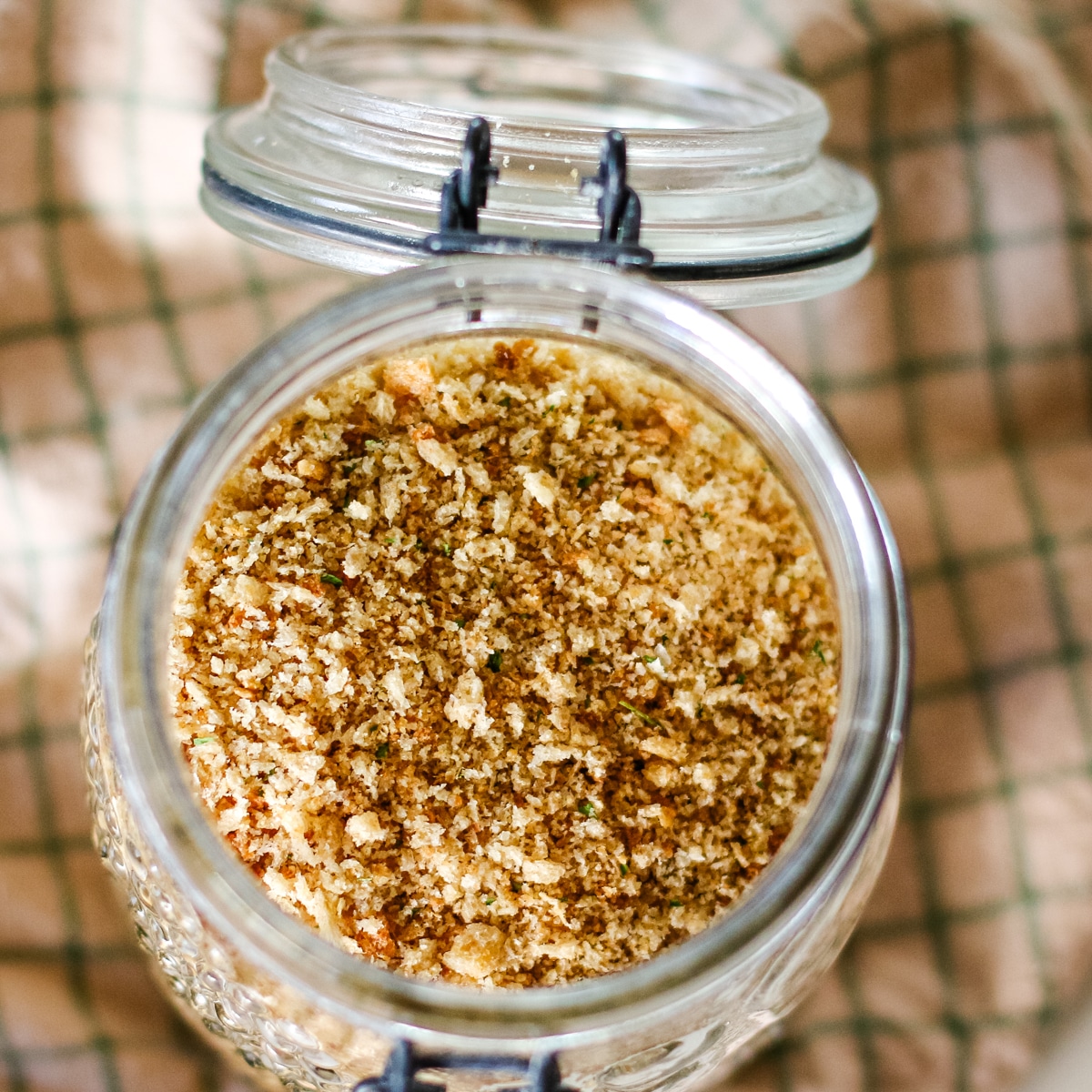 breadcrumbs in a jar.