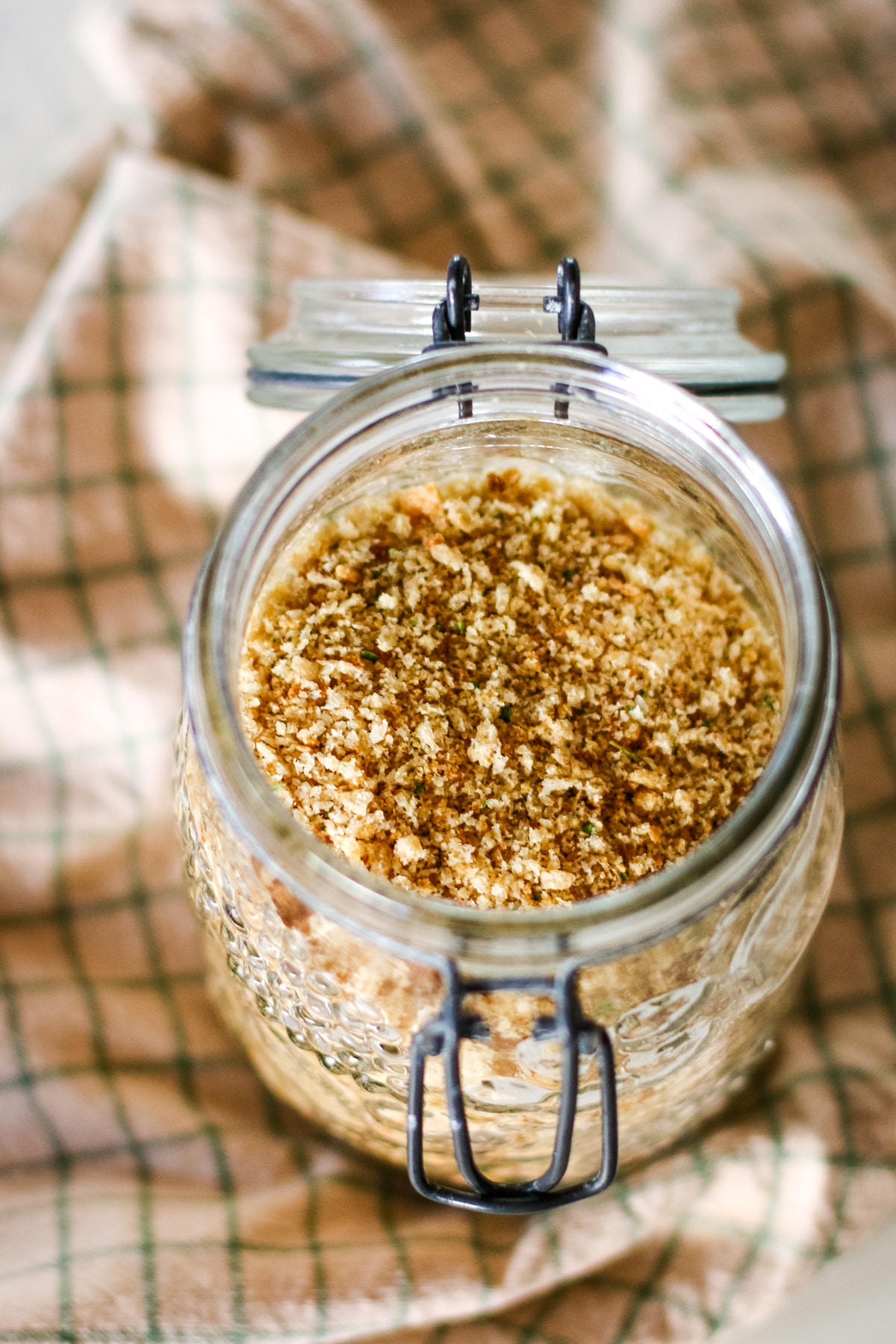breadcrumbs in a jar.