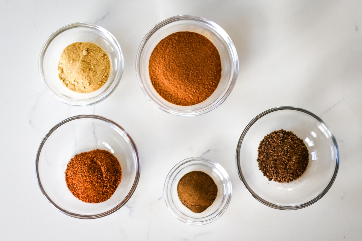 ingredients for pumpkin pie spice.