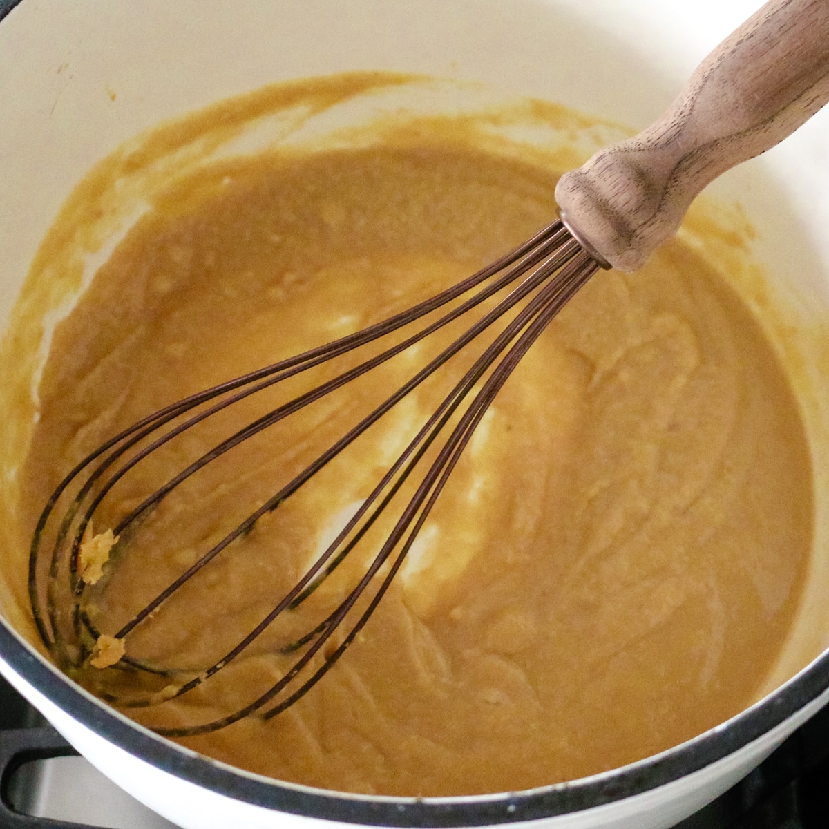 miso paste in a pot.