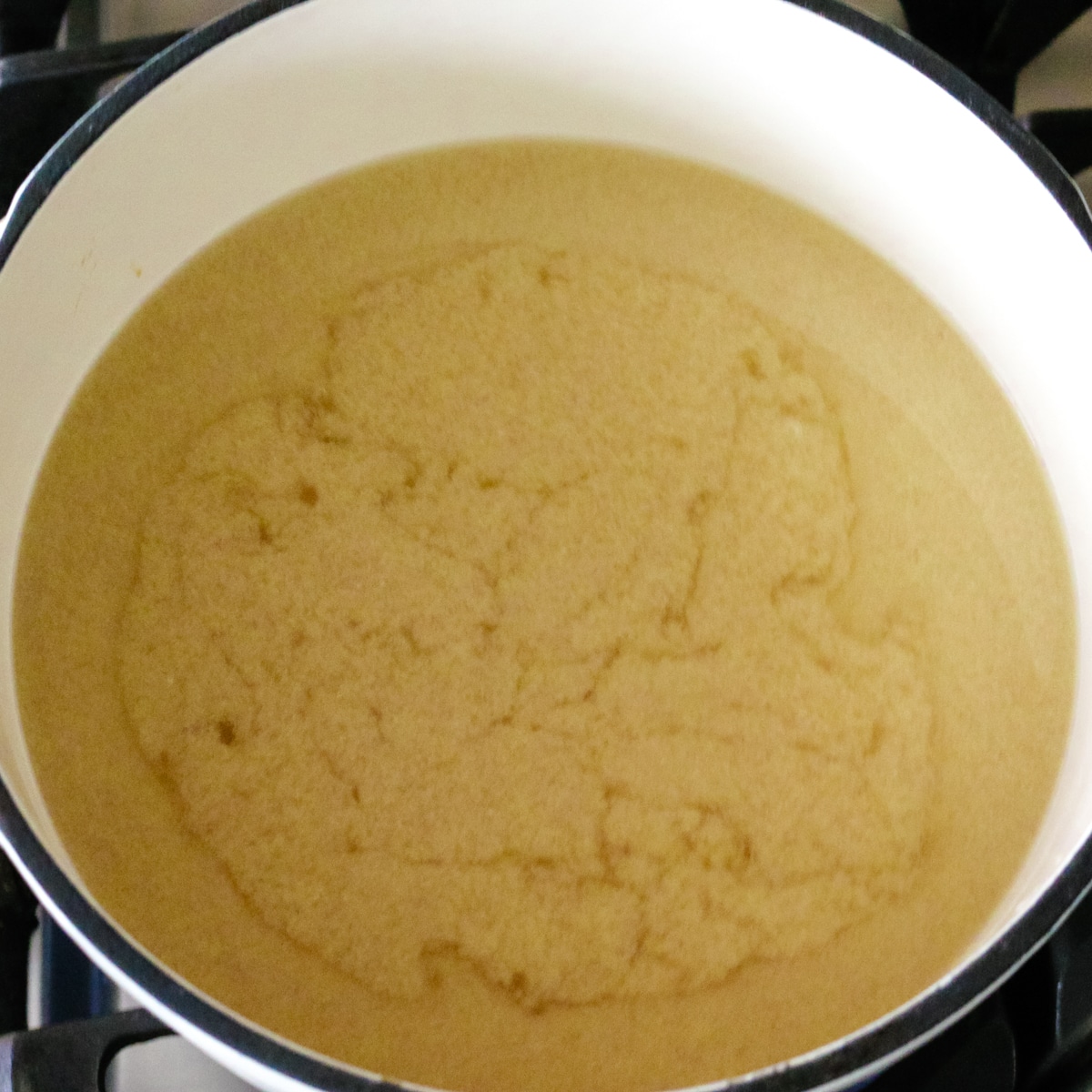 fermented white miso in a pot.