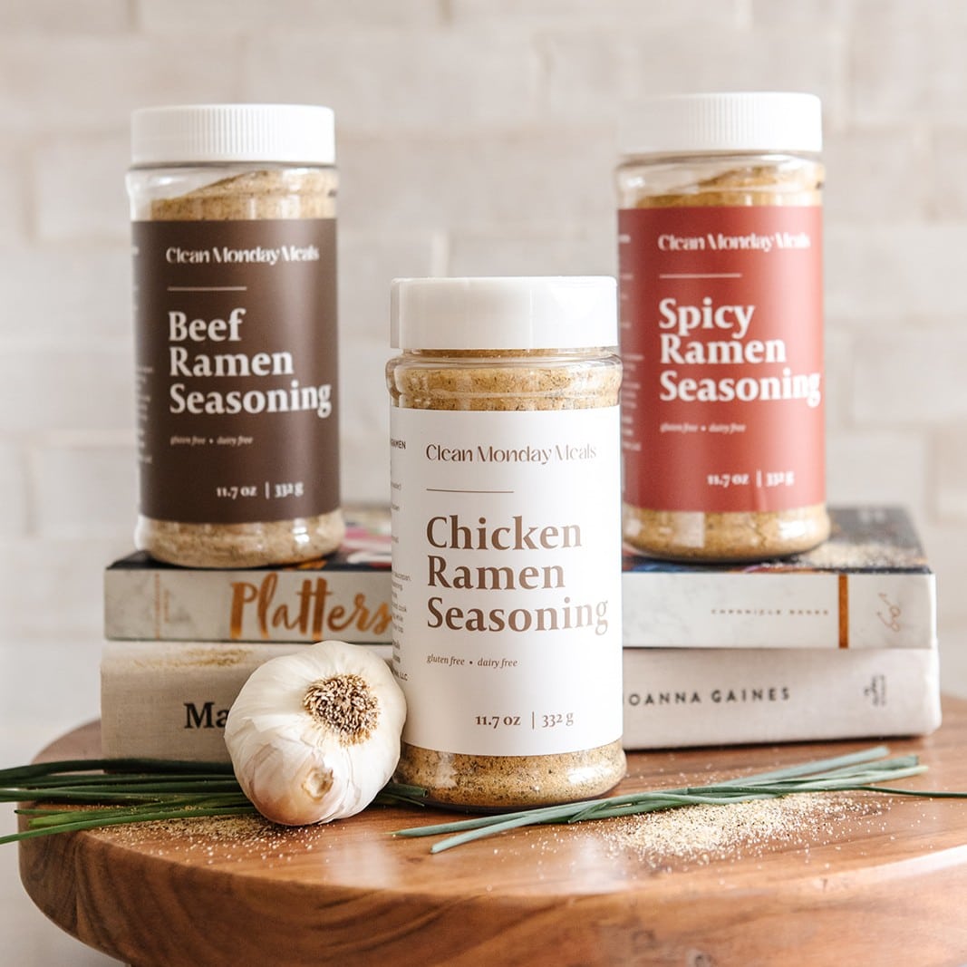 ramen seasonings from clean monday meals.